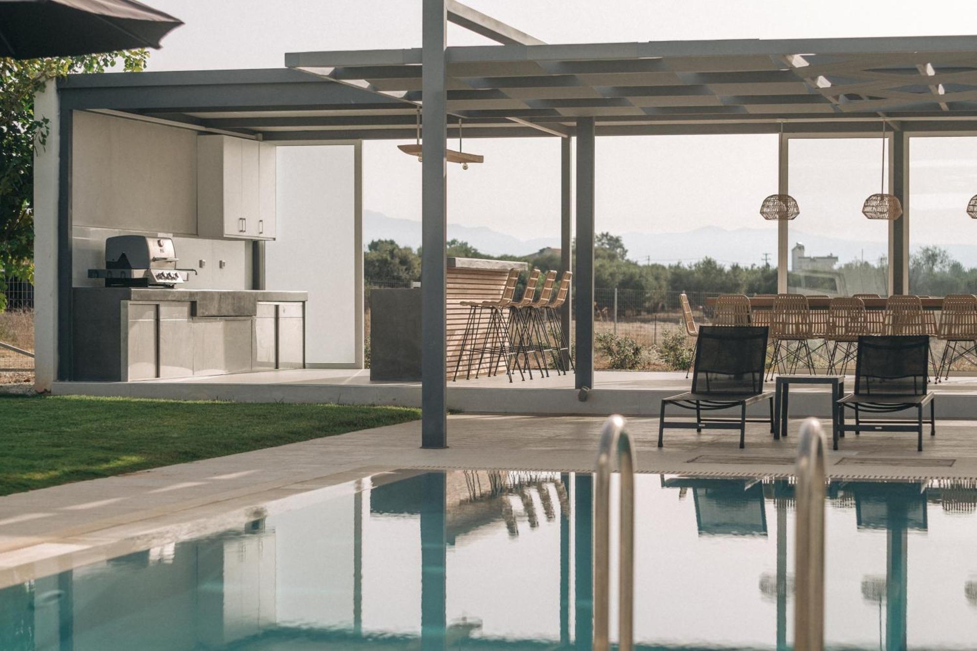 Helios A Modern Large Villa With Private Pool Set In A Quiet Location Stavrós Екстериор снимка
